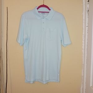 Croft & Barrow men’s sea green polo Size S